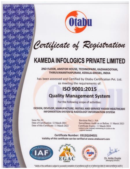 ISO - QUALITY MANAGEMENT CERTIFICATION